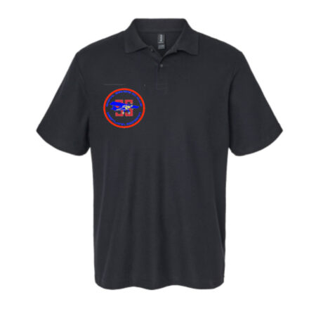 Signal Seekers Black Men's Polo